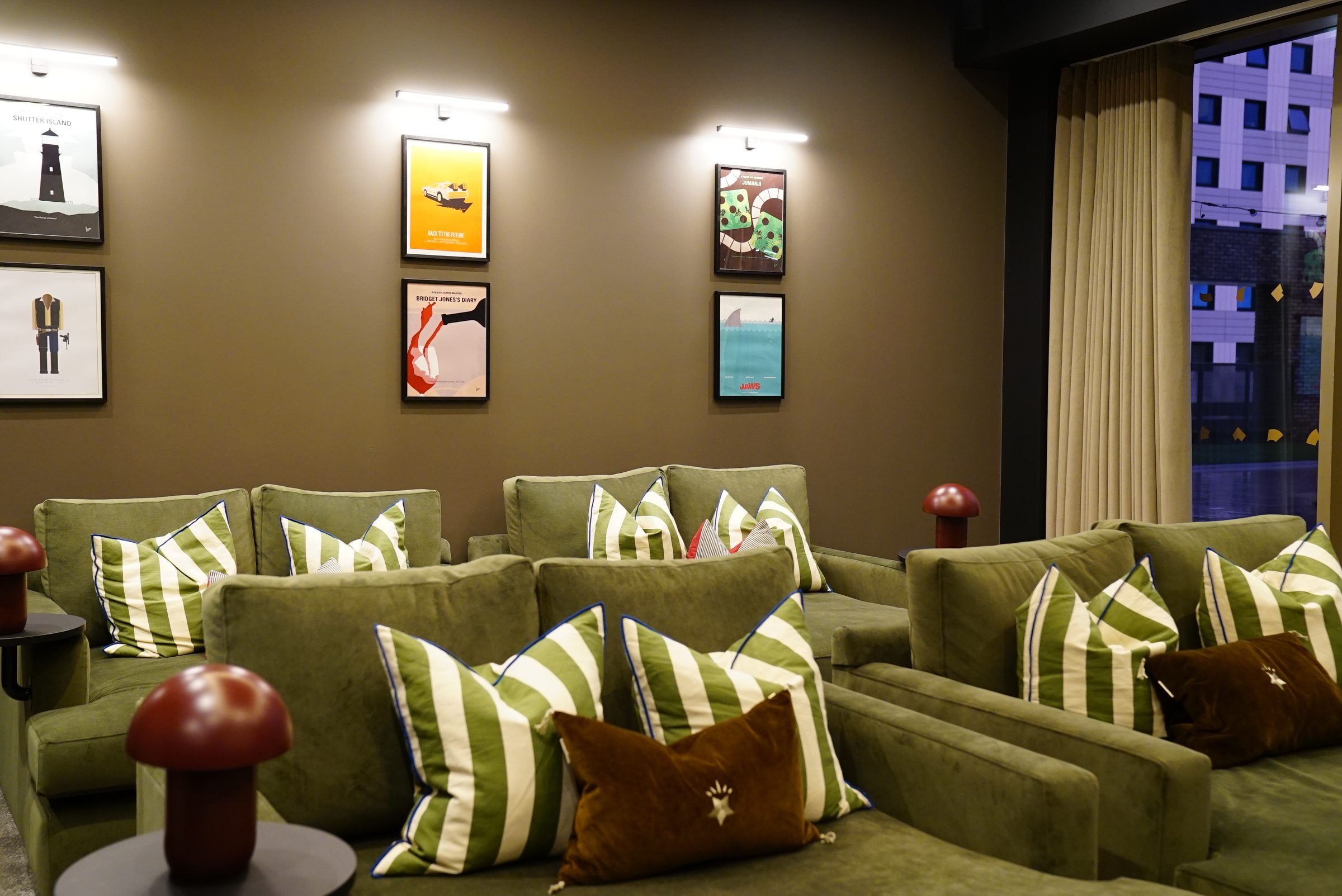 Eda cinema with tiered seating